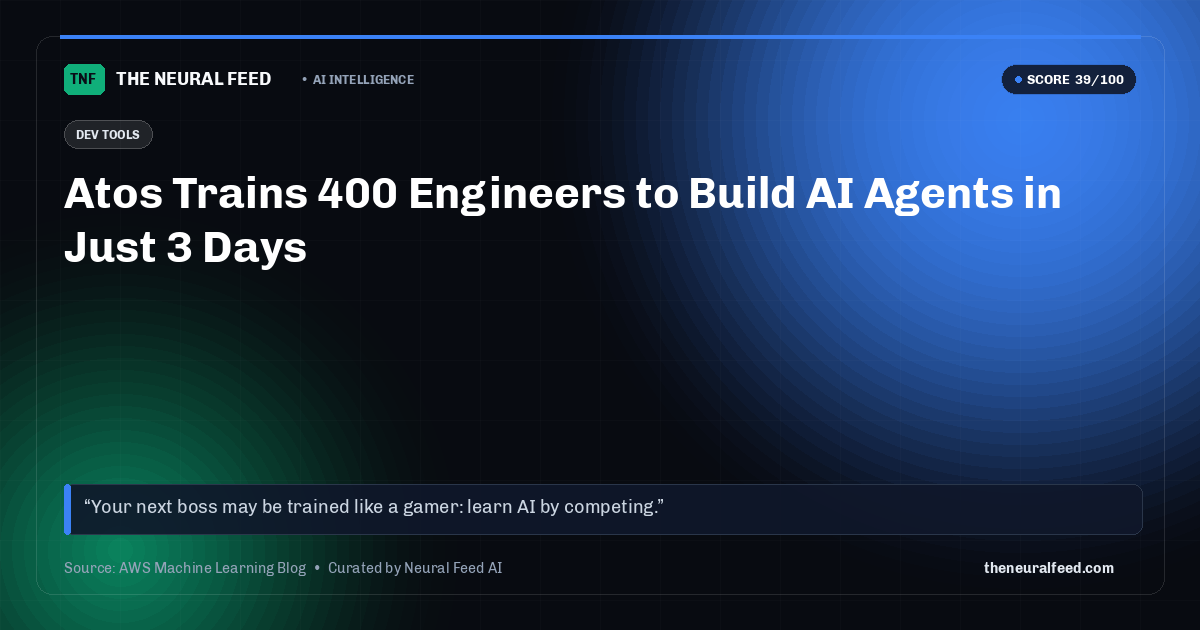 Atos Trains 400 Engineers to Build AI Agents in Just 3 Days