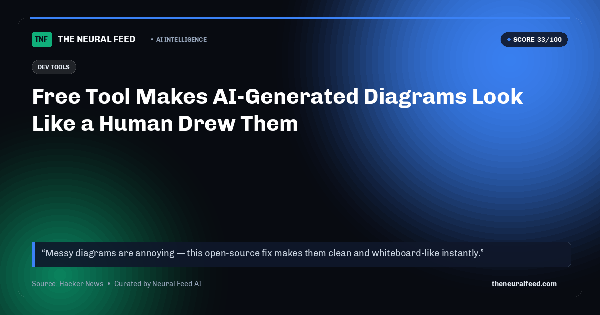 Free Tool Makes AI-Generated Diagrams Look Like a Human Drew Them