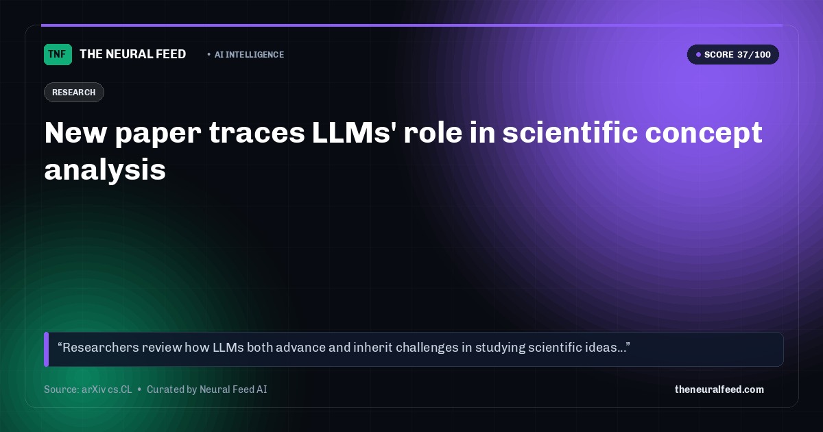 New paper traces LLMs' role in scientific concept analysis