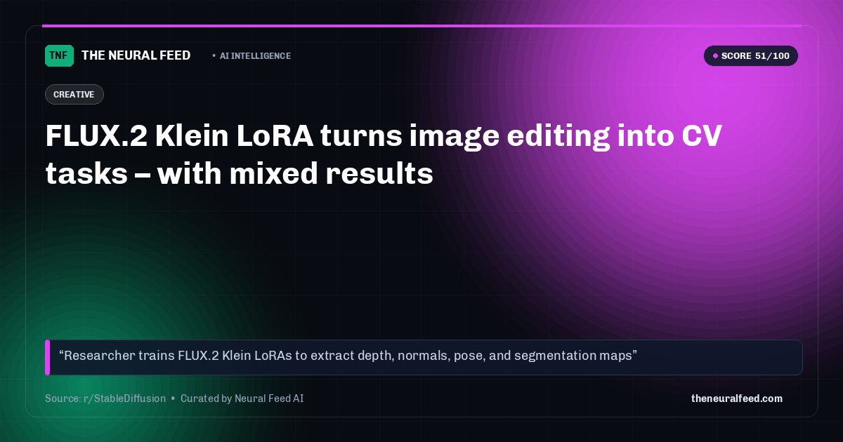 FLUX.2 Klein LoRA turns image editing into CV tasks – with mixed results