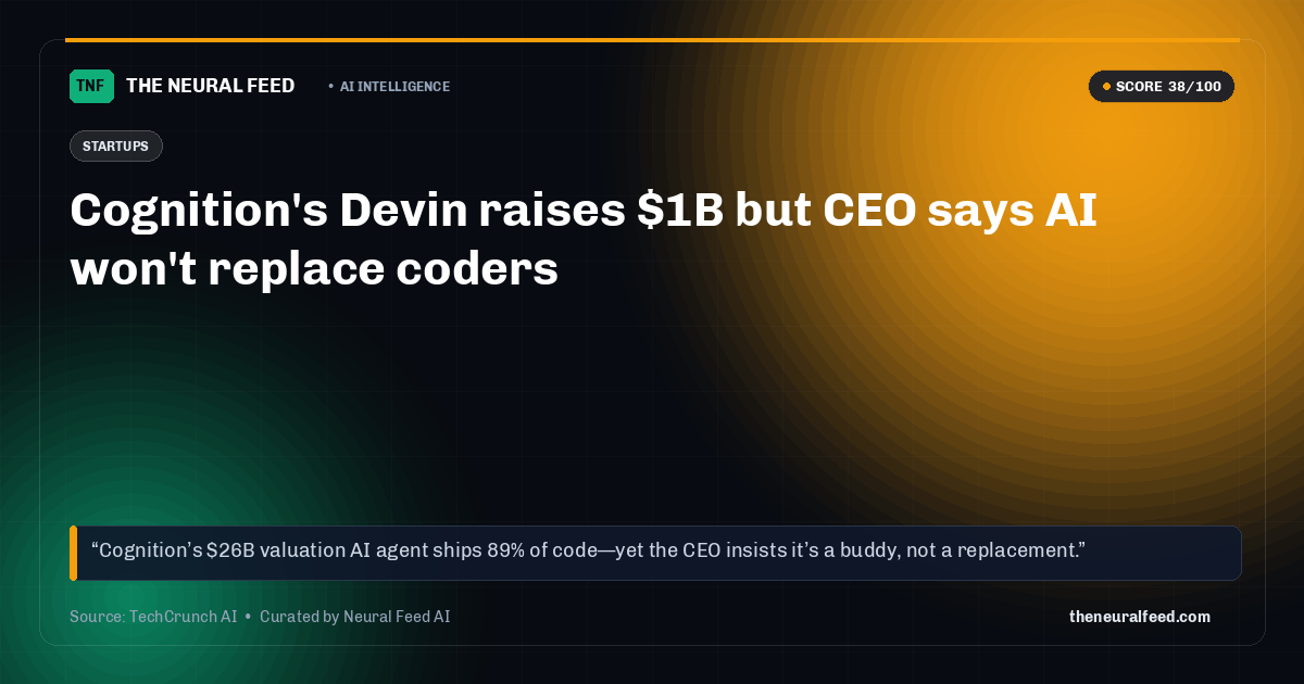 Cognition's Devin raises $1B but CEO says AI won't replace coders