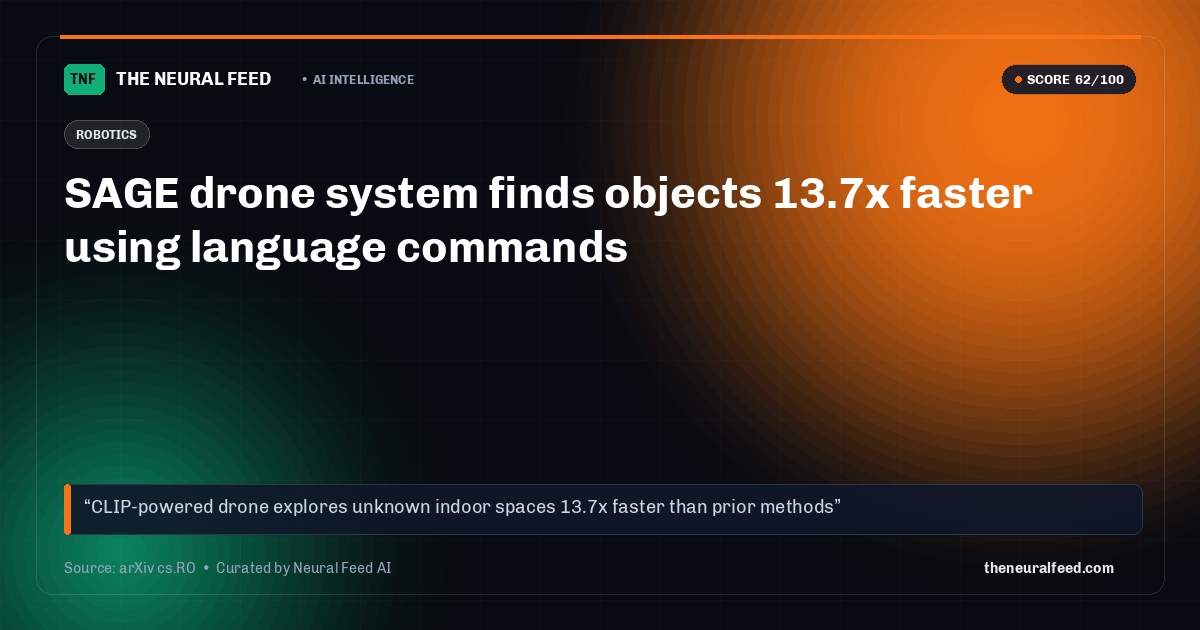 SAGE drone system finds objects 13.7x faster using language commands