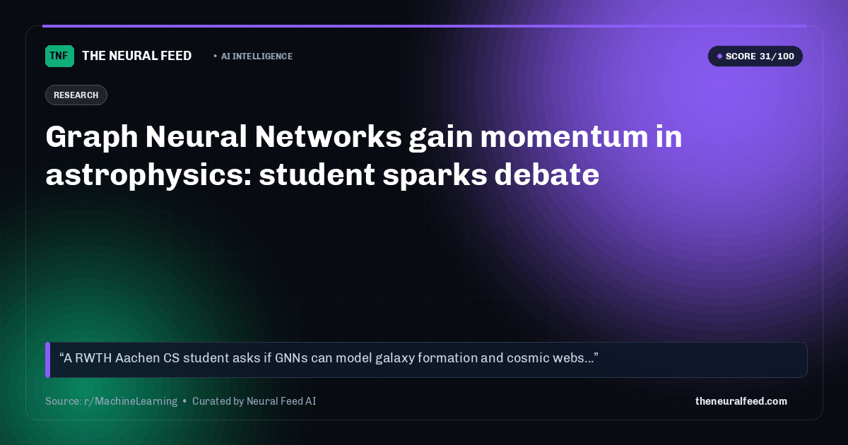 Graph Neural Networks gain momentum in astrophysics: student sparks debate