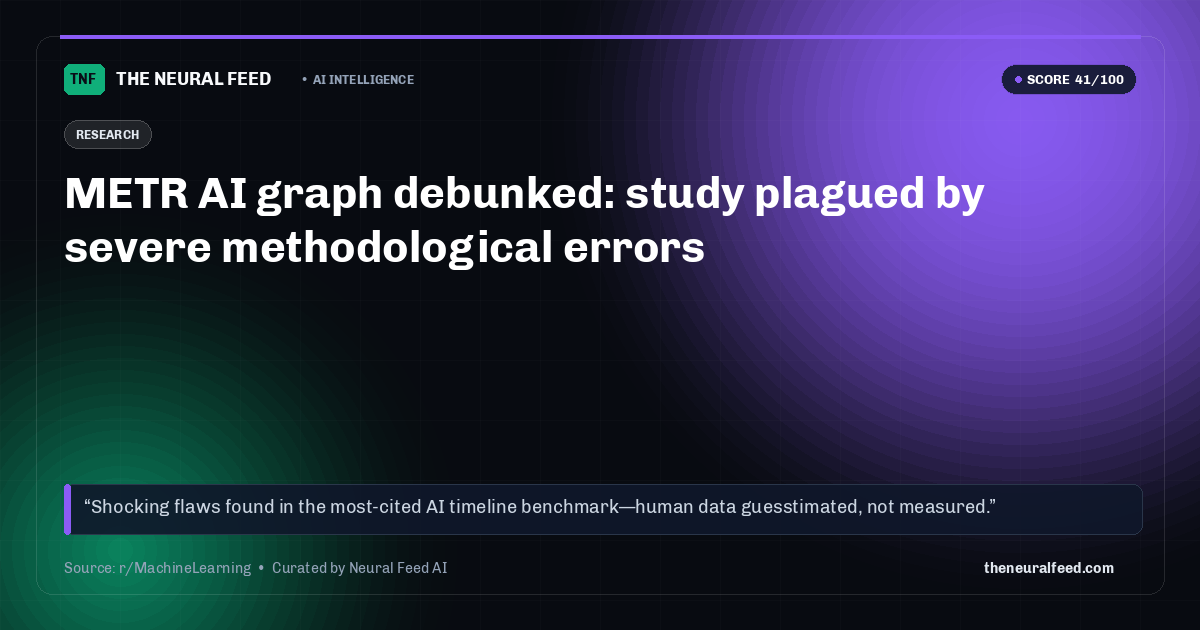 METR AI graph debunked: study plagued by severe methodological errors