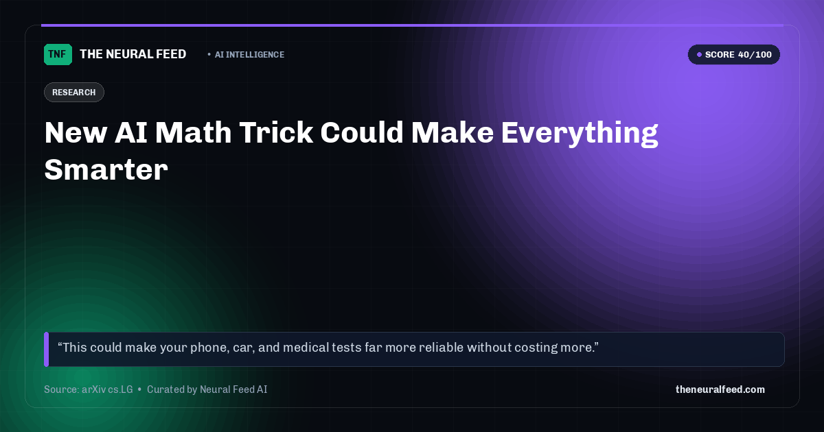 New AI Math Trick Could Make Everything Smarter