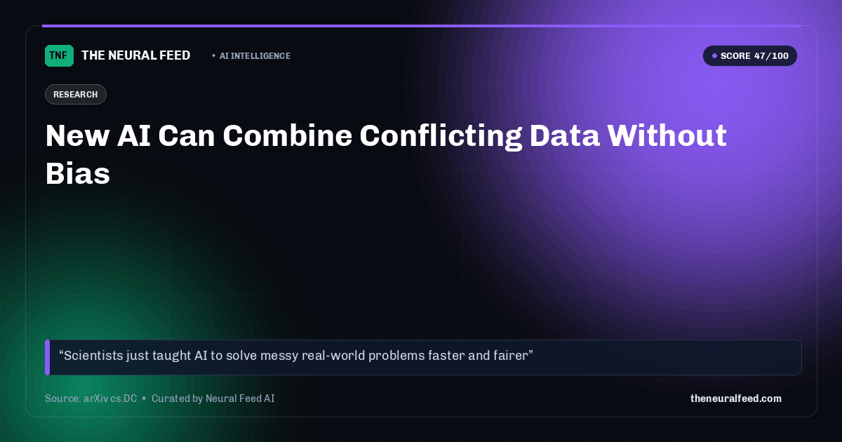 New AI Can Combine Conflicting Data Without Bias