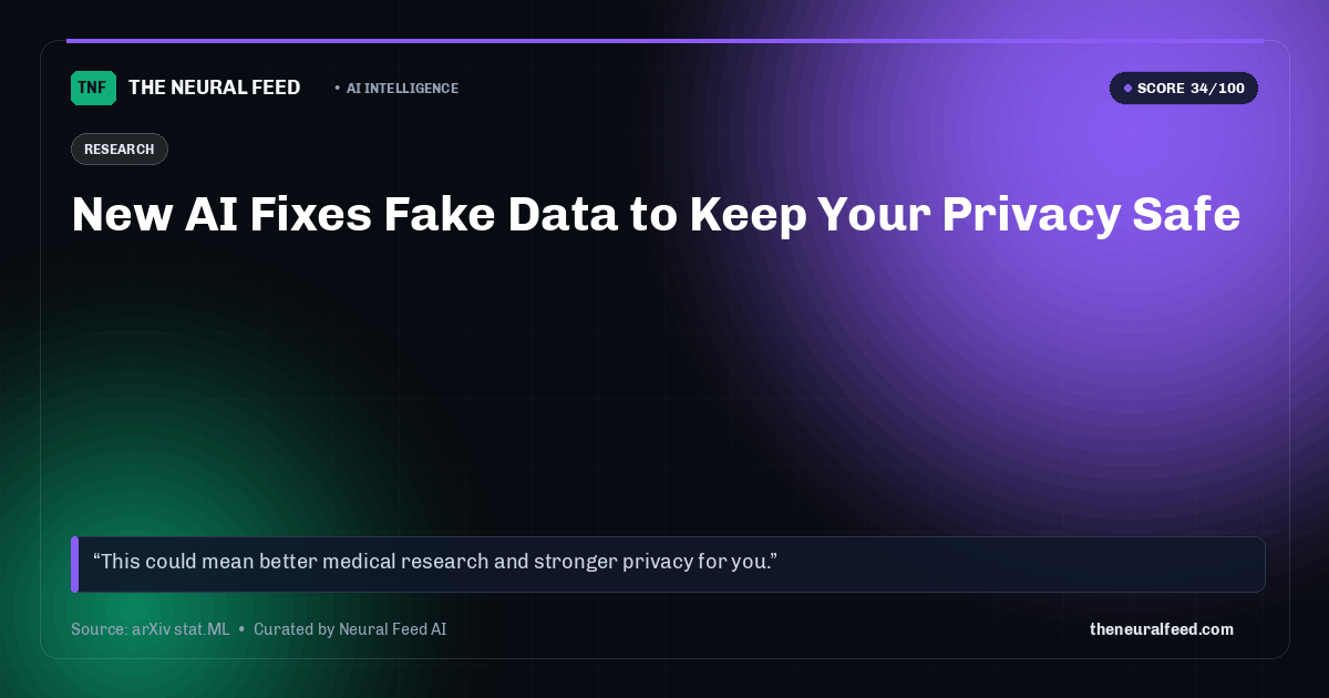 New AI Fixes Fake Data to Keep Your Privacy Safe