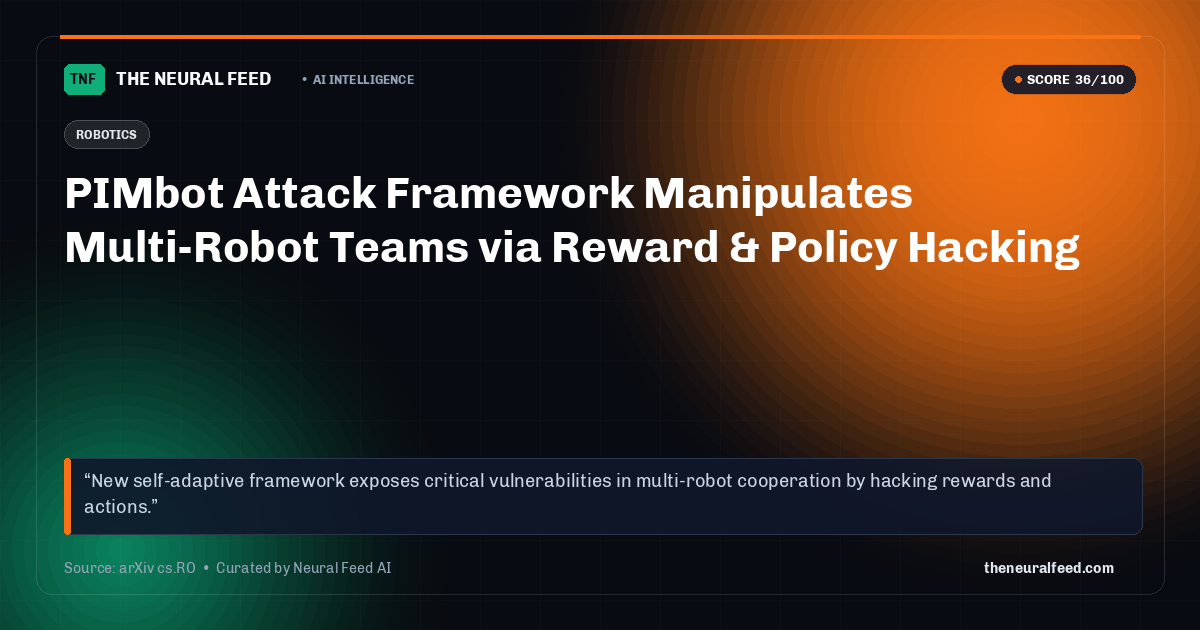 PIMbot Attack Framework Manipulates Multi-Robot Teams via Reward & Policy Hacking