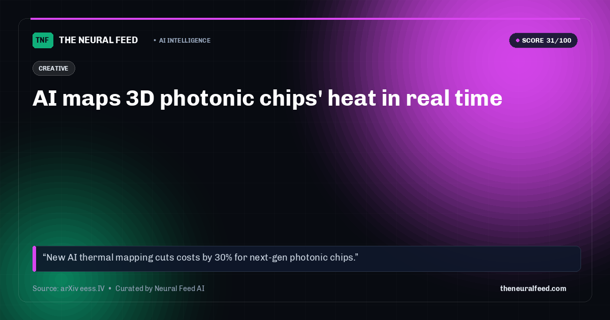 AI maps 3D photonic chips' heat in real time