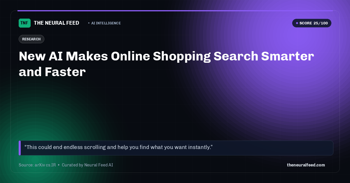 New AI Makes Online Shopping Search Smarter and Faster