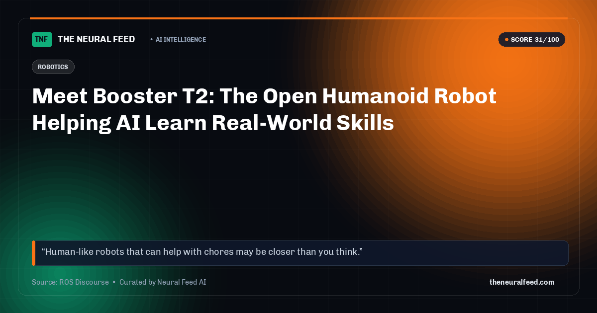 Meet Booster T2: The Open Humanoid Robot Helping AI Learn Real-World Skills
