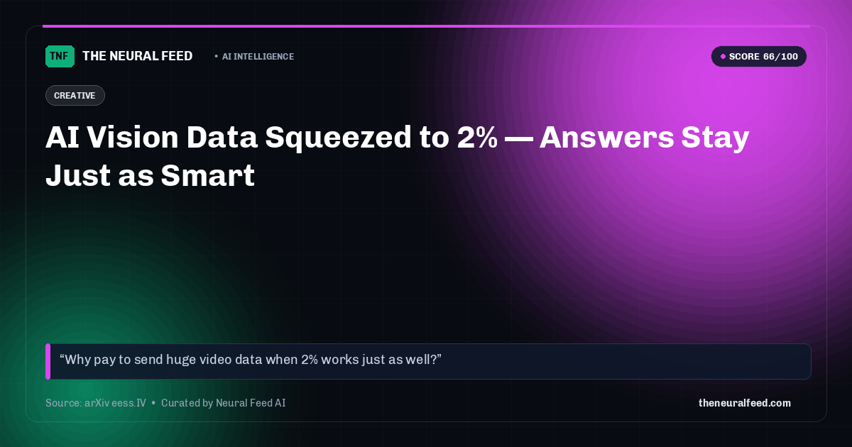 AI Vision Data Squeezed to 2% — Answers Stay Just as Smart