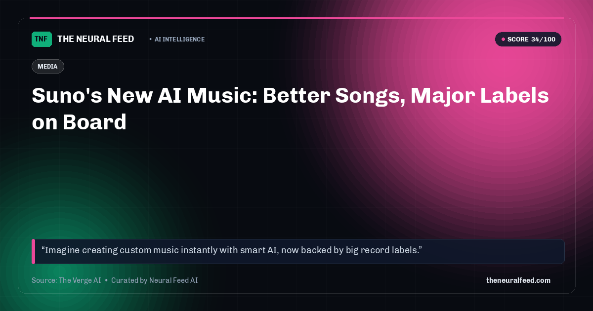 Suno's New AI Music: Better Songs, Major Labels on Board