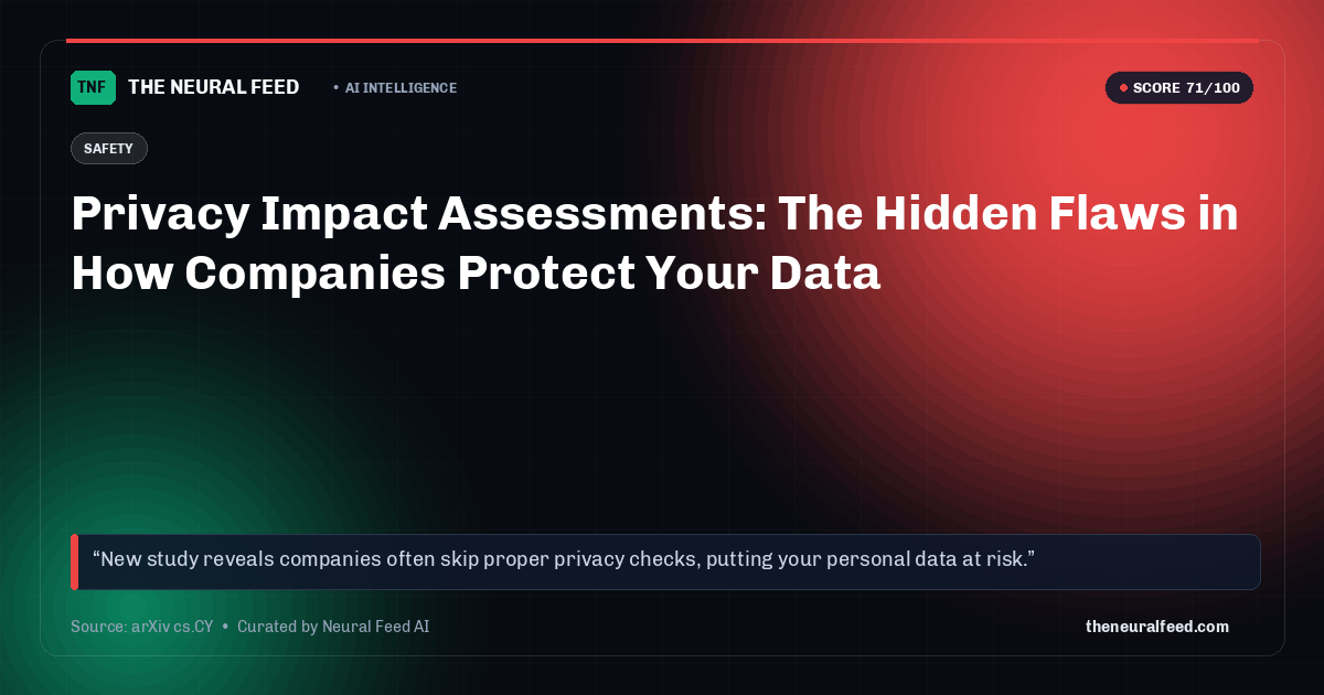 Privacy Impact Assessments: The Hidden Flaws in How Companies Protect Your Data
