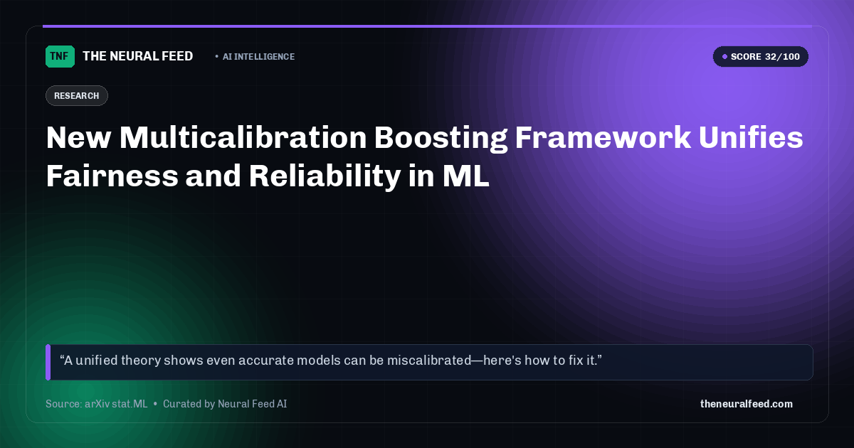 New Multicalibration Boosting Framework Unifies Fairness and Reliability in ML