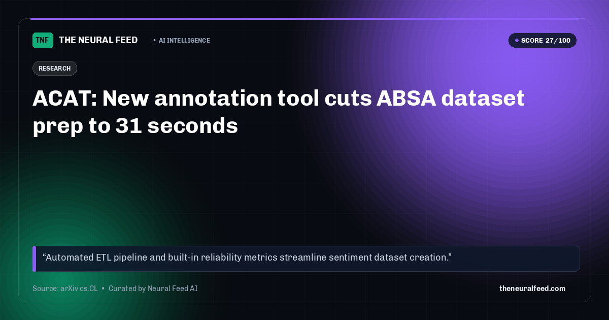 ACAT: New annotation tool cuts ABSA dataset prep to 31 seconds