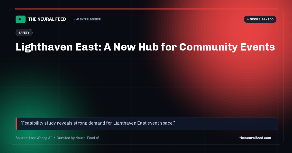 Lighthaven East: A New Hub for Community Events
