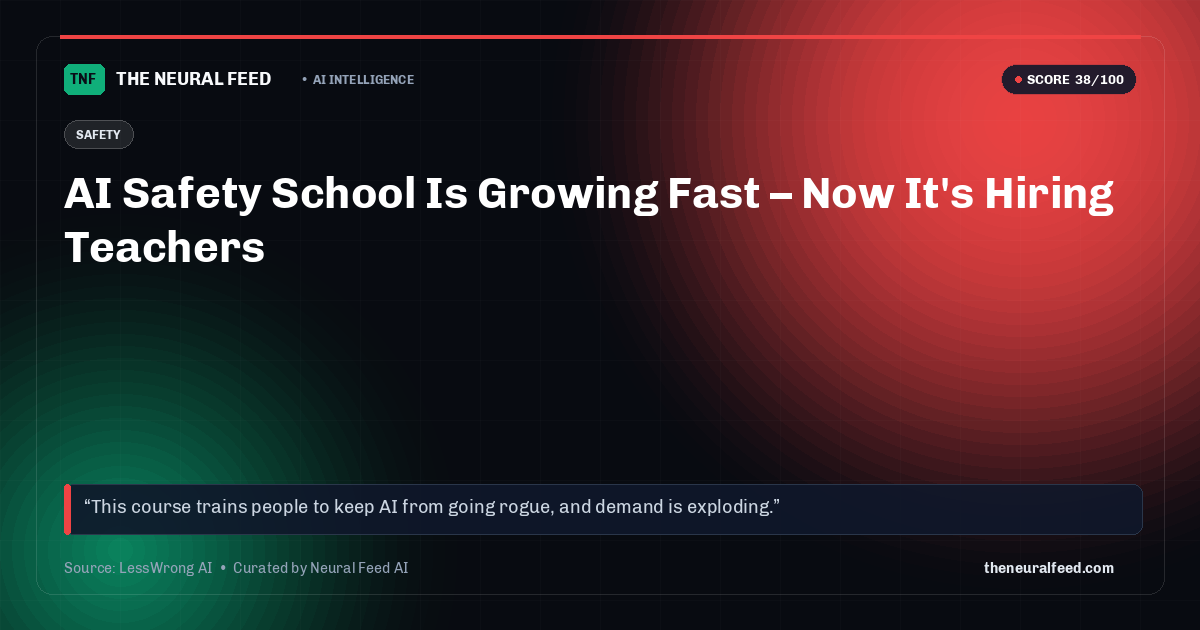AI Safety School Is Growing Fast – Now It's Hiring Teachers