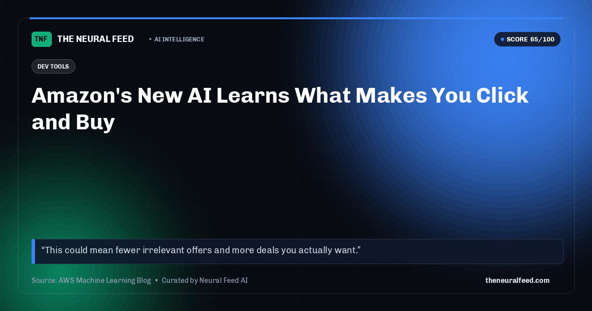 Amazon's New AI Learns What Makes You Click and Buy