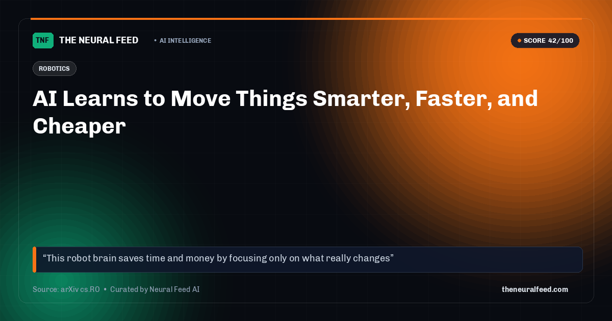 AI Learns to Move Things Smarter, Faster, and Cheaper