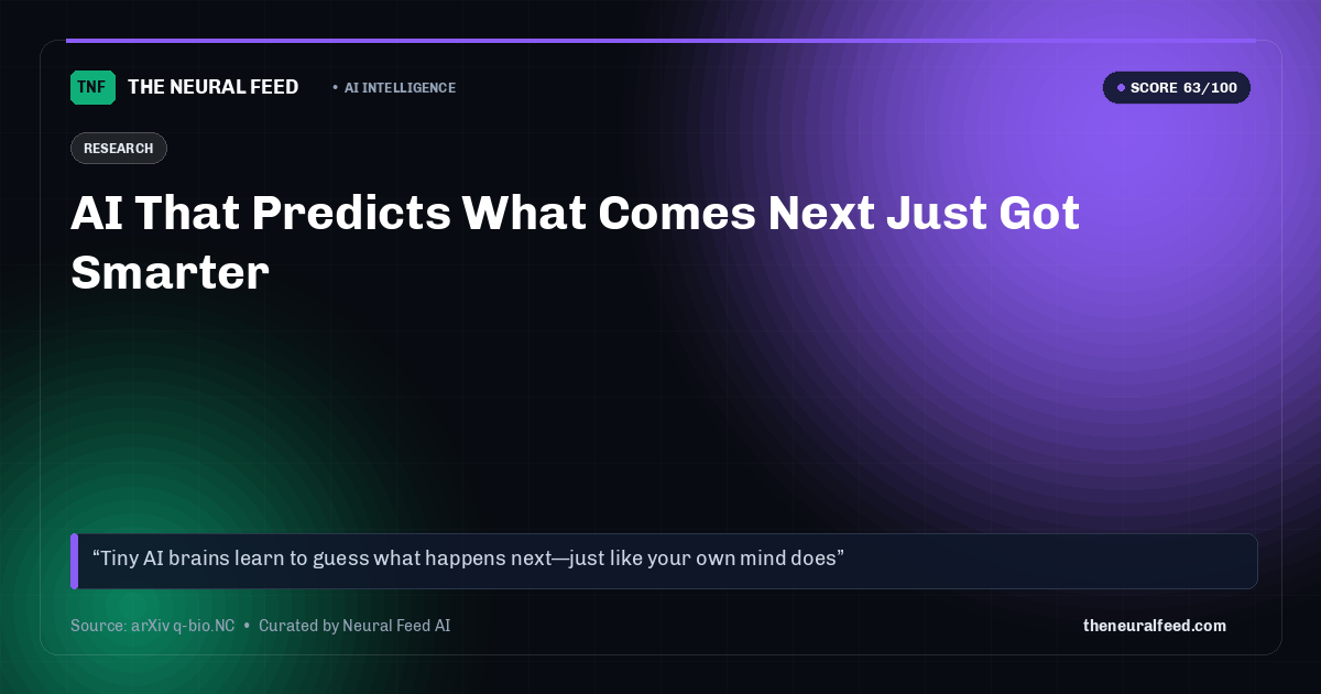 AI That Predicts What Comes Next Just Got Smarter
