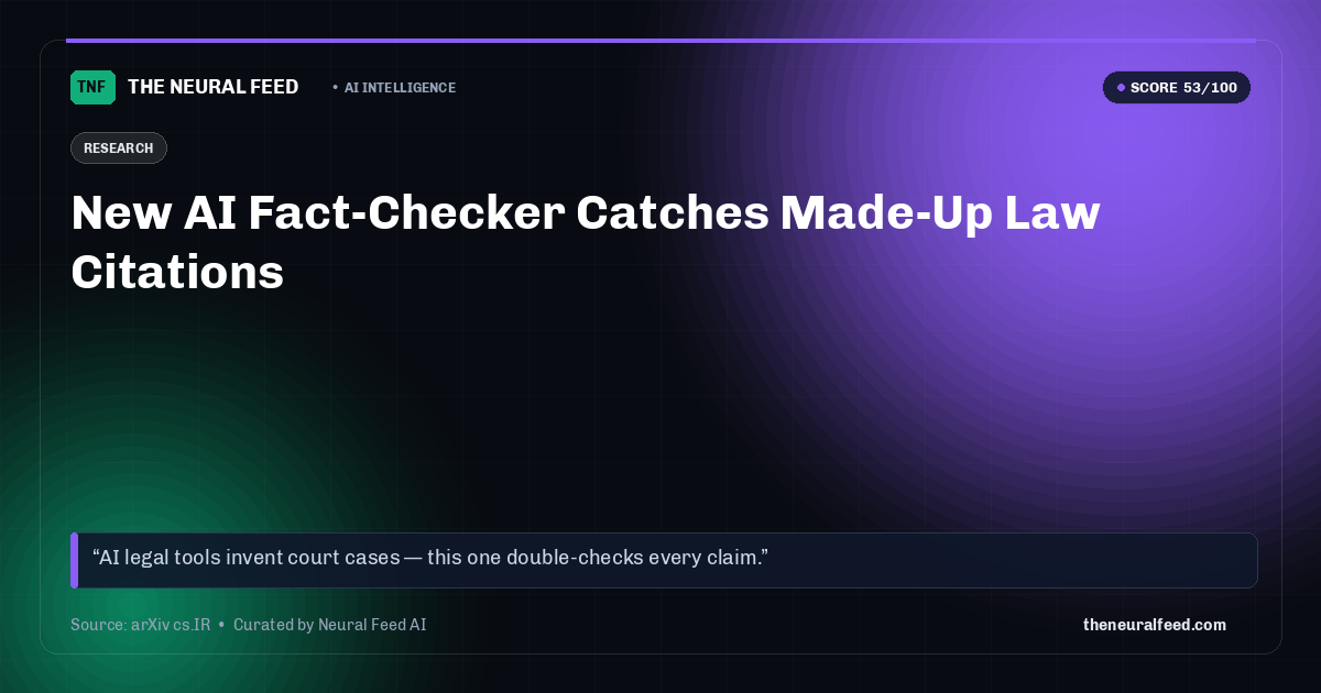 New AI Fact-Checker Catches Made-Up Law Citations
