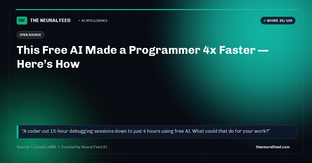 This Free AI Made a Programmer 4x Faster — Here’s How