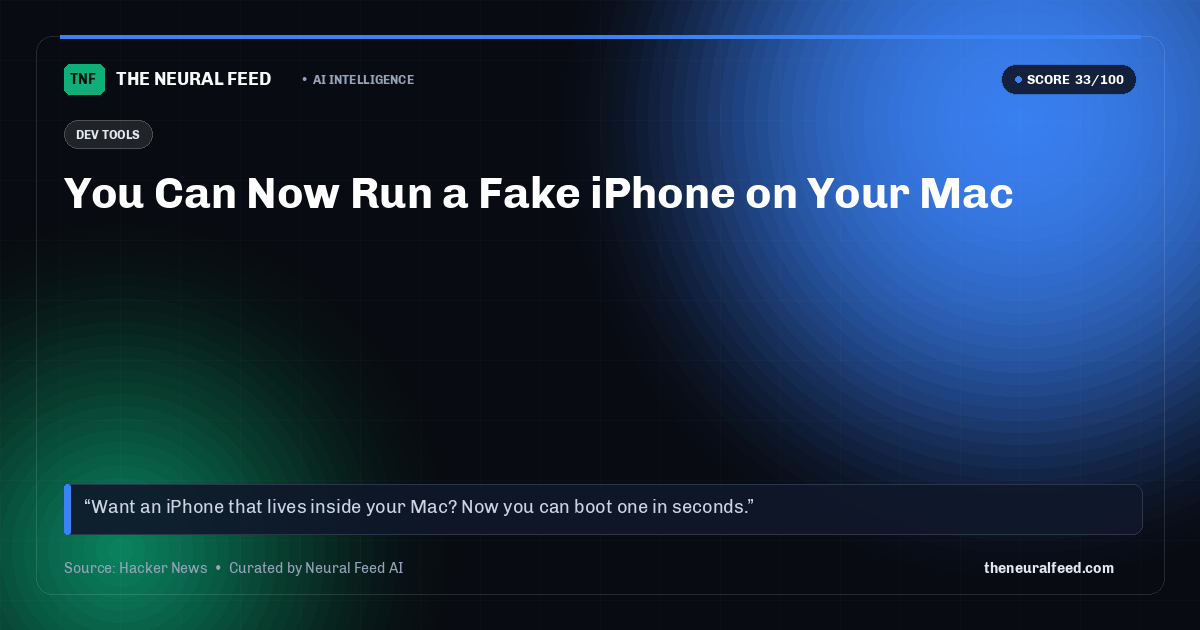 You Can Now Run a Fake iPhone on Your Mac