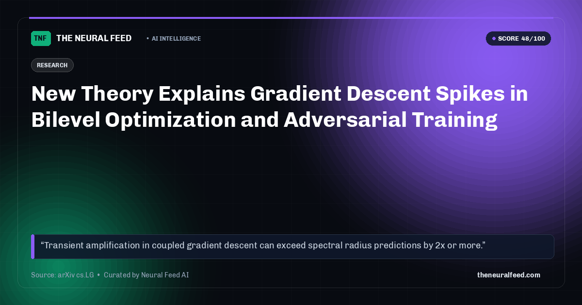 New Theory Explains Gradient Descent Spikes in Bilevel Optimization and Adversarial Training
