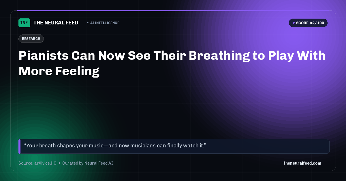 Pianists Can Now See Their Breathing to Play With More Feeling