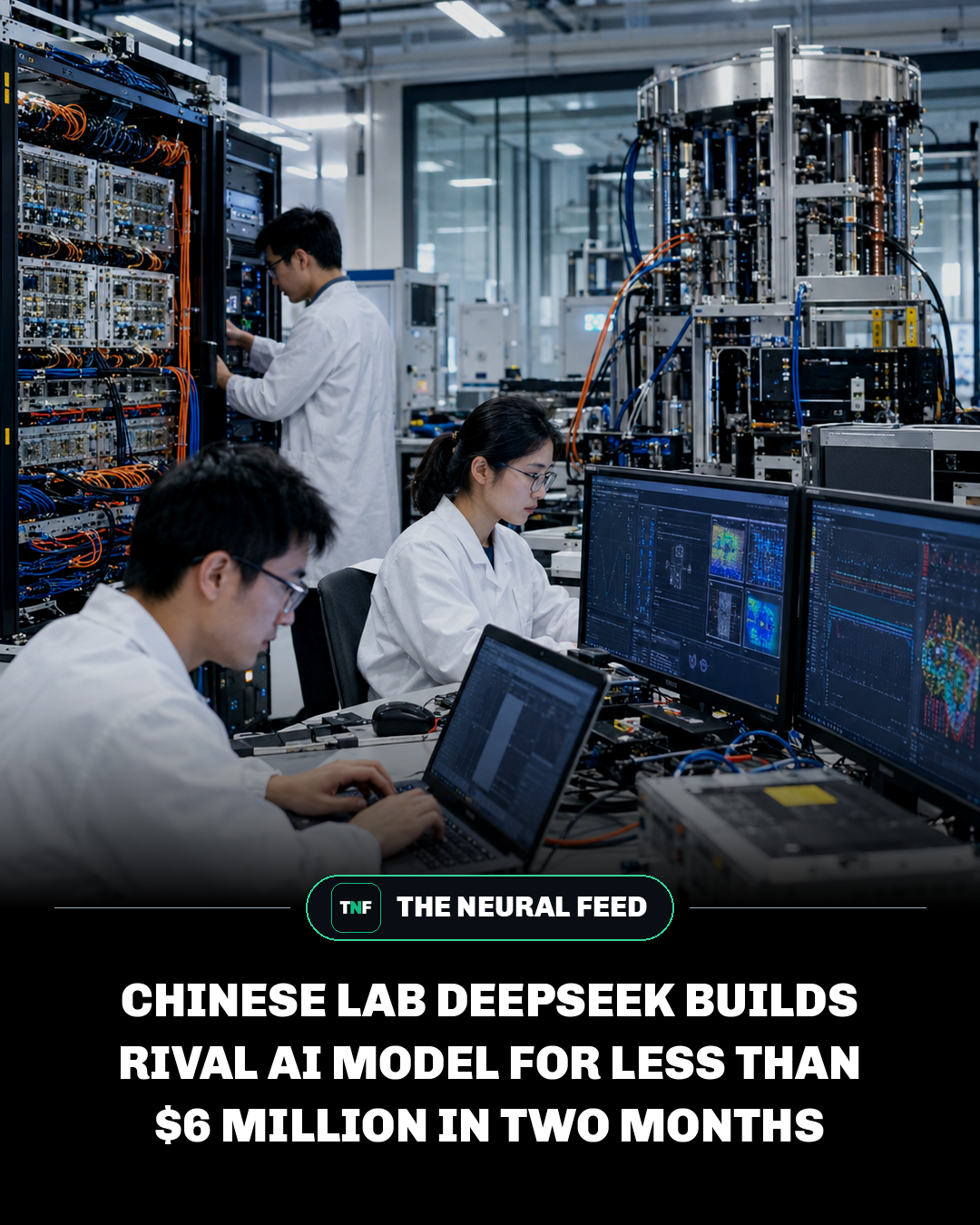 Chinese Lab DeepSeek Builds Rival AI Model for Less Than $6 Million in Two Months