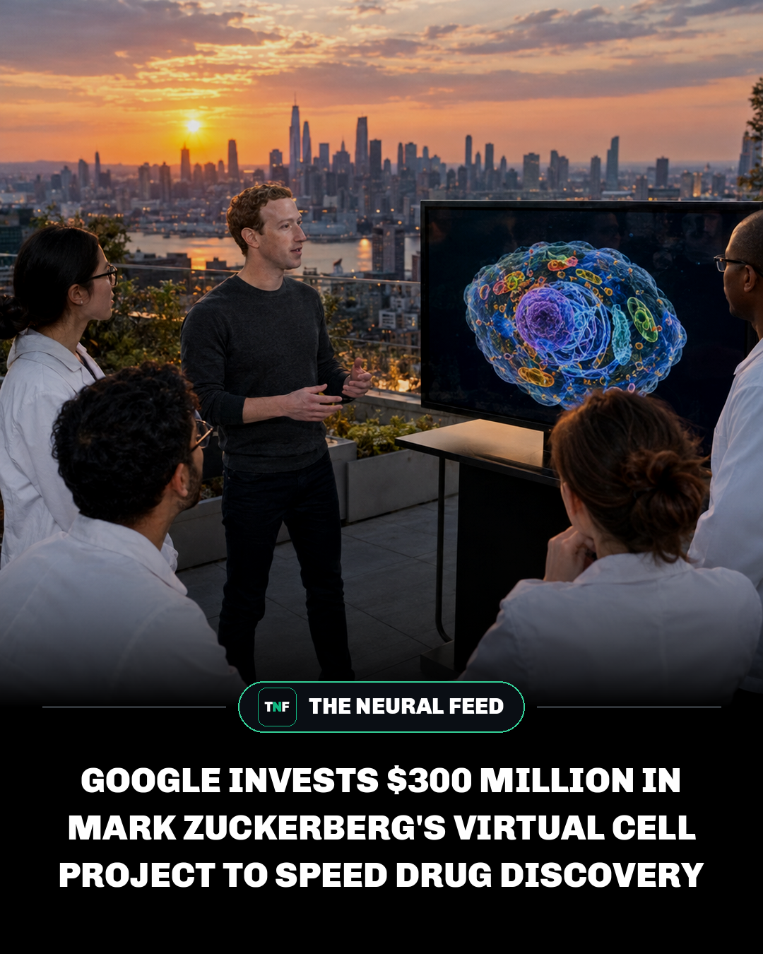 Google Invests $300 Million in Mark Zuckerberg's Virtual Cell Project to Speed Drug Discovery