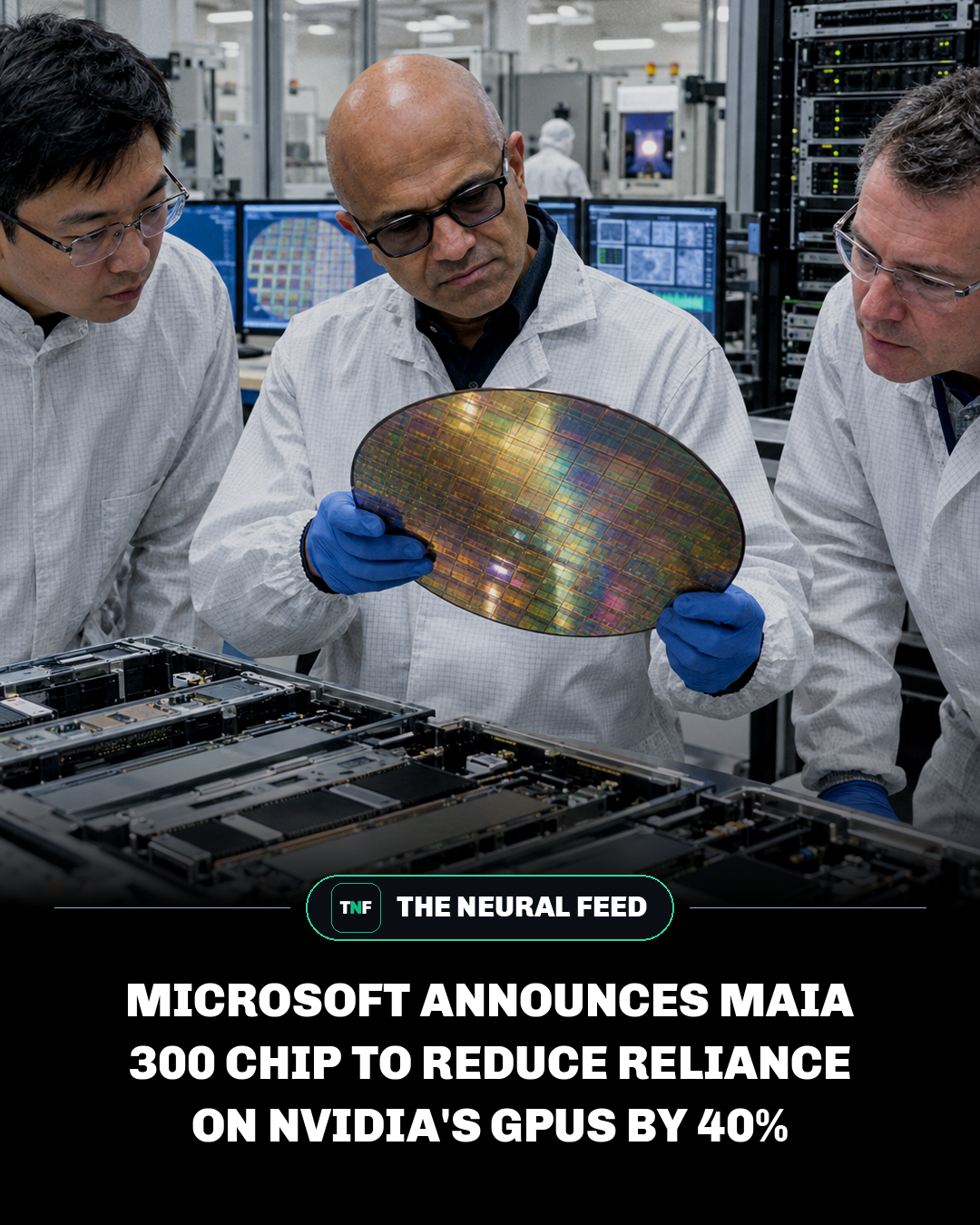 Microsoft Announces Maia 300 Chip to Reduce Reliance on NVIDIA's GPUs by 40%